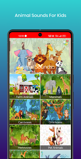 Animal Sounds For Kids Screenshot 1 - AppWisp.com