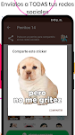 screenshot of Stickers del Perrito Triste