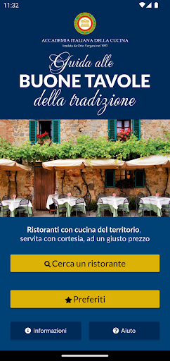 Android application Guida alle Buone Tavole screenshort