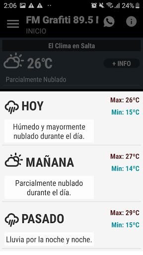 Android application Fm Grafiti 895 - Salta screenshort