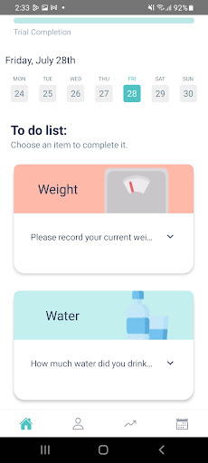 FAITH App trial Screen 2