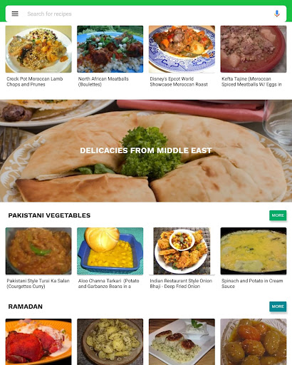 Screenshot of Pakistani Recipes in English