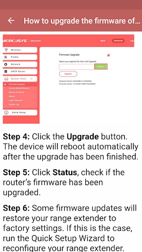 Mercusys Range Extender Guide Screen 2