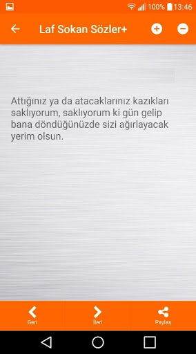 Android application Laf Sokan Sözler screenshort