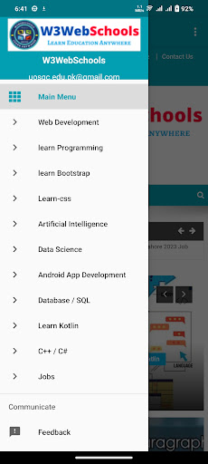 Education App for IT Students Screen 2