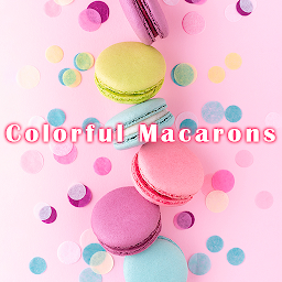Ikoonprent Colorful Macarons Theme +HOME