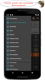 TechCalc+ Taschenrechner Screenshot