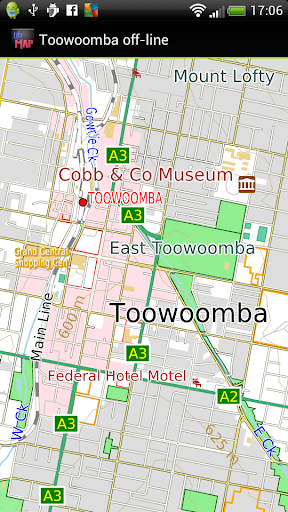 Android application Toowoomba offline map screenshort