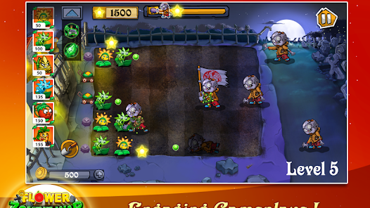 Flower Zombie War MOD APK 1.3.0 Unlimited Gold For Android iOS Gallery 6