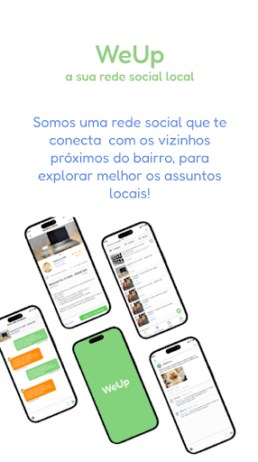 Android application WeUp - A sua rede social local screenshort