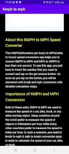 Kmph to mph (Speed Converter)