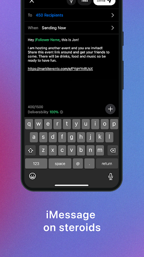 Markit: Text Your Audience Screen 2
