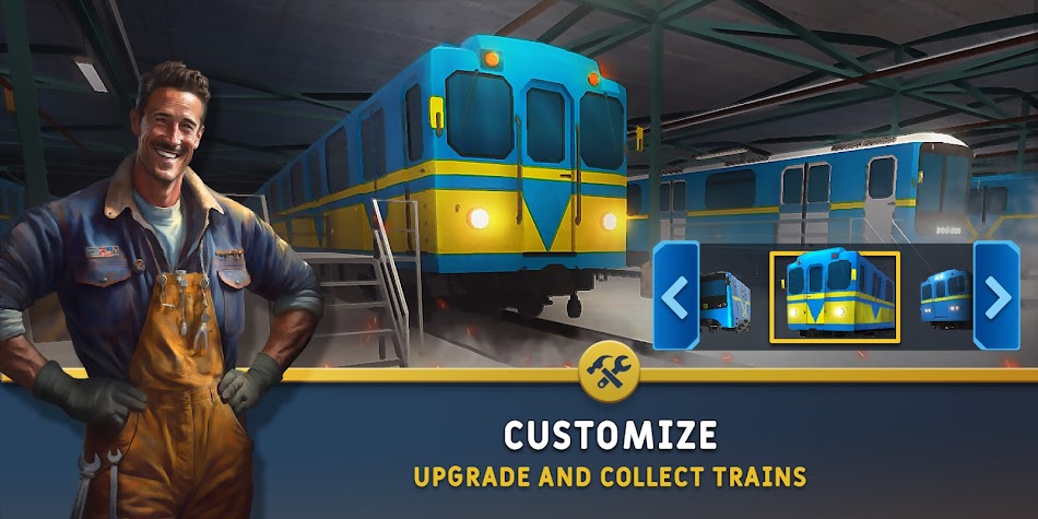 #7. Train Simulator: subway, metro (Android) Bởi: Gem Jam