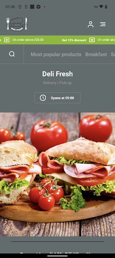 Android application Deli Fresh Bradford screenshort
