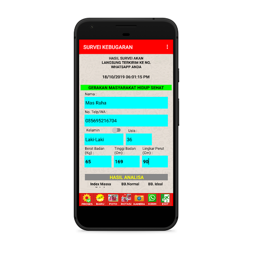 e-Survey IMT 1.0 Screen 2