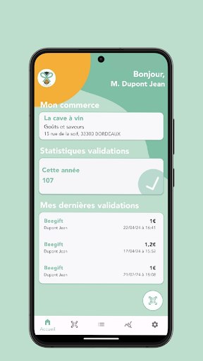 Android application Bee Appli screenshort