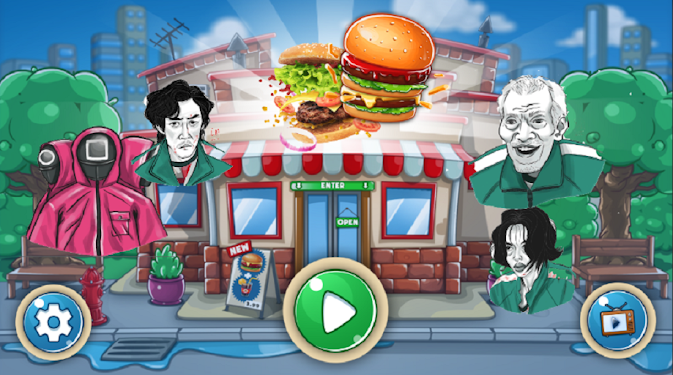 #1. Squid Game (Hamburger) (Android) By: VaaVaaDaa