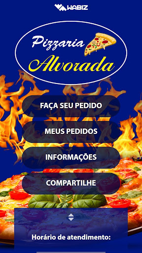 Android application Pizzaria Alvorada screenshort