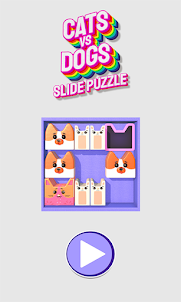 Cats Vs Dogs! Slide Puzzle