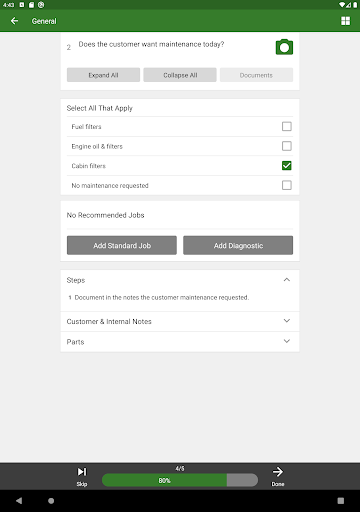 Screenshot of John Deere Expert App