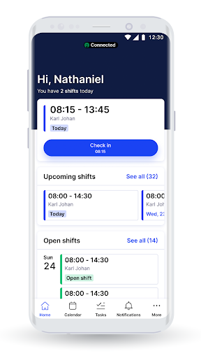 SameSystem Check-in Screen 2