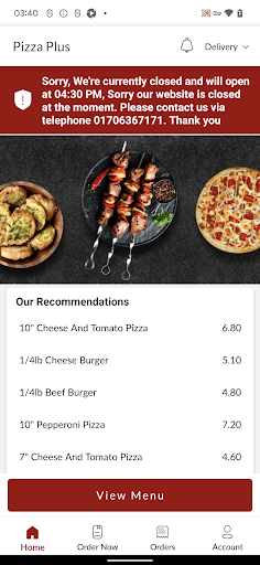 Pizza Plus Screen 2