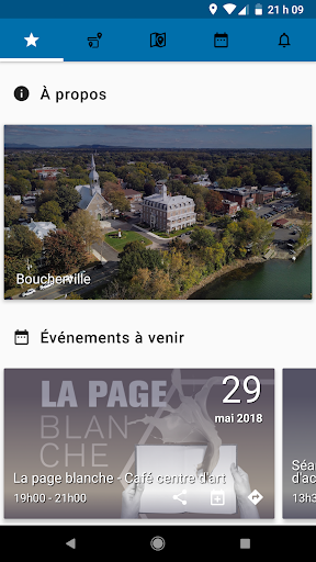 Android application Boucherville - Sorties et circ screenshort