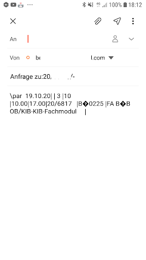 Android application Einsatzplan screenshort