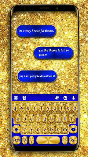Android application Golden Glitter Theme screenshort