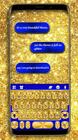 screenshot of Golden Glitter Theme