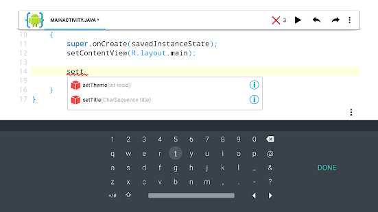 AIDE- IDE for Android Java C++ Screenshot