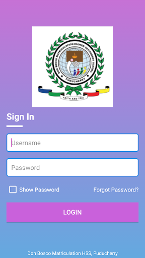 Don Bosco Matriculation HSS, P Screen 2