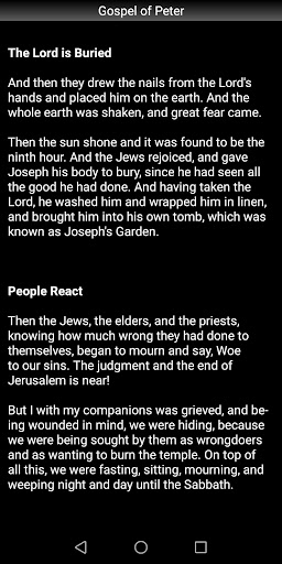 Gospel of Peter Screen 3