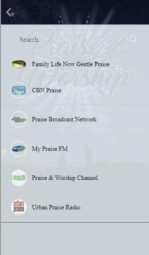 Praise & Worship Songs Screen 2