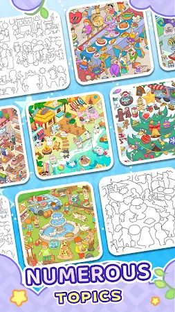 Game screenshot ステッカーの色塗りゲーム～シール塗り絵（Sticker）～ hack