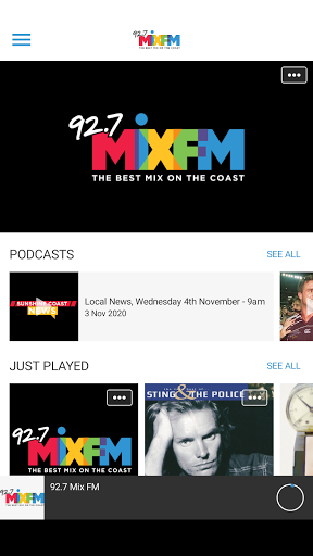 Android application 92.7 MIX FM Sunshine Coast screenshort
