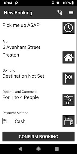Ribbleton Taxis Preston Screen 2