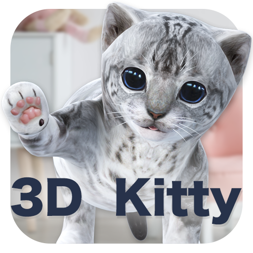 3D Cute Kitty lock screen for you