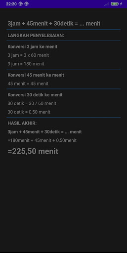 Kalkulator Jam Menit Detik Screen 3