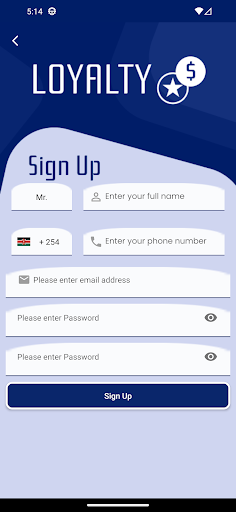 Android application Enquest Loyalty screenshort