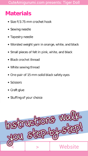 Tiger Doll Crochet Pattern