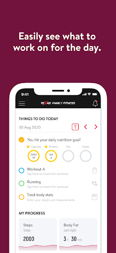 Screenshot of TX Family Fitness