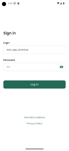 Android application Academia Americar screenshort