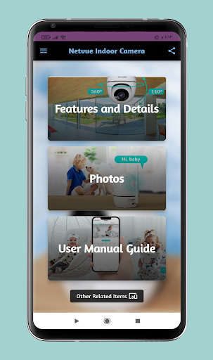 Android application netvue indoor camera guide screenshort