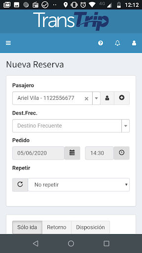 Remises Transtrip Screen 2