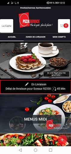 Pizza Service Antony Screen 2