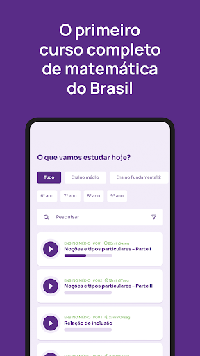 Android application MateTática screenshort