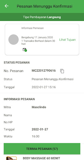 Android application Masclindo Driver screenshort