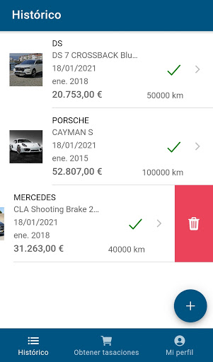 Android application Tasador Coches screenshort