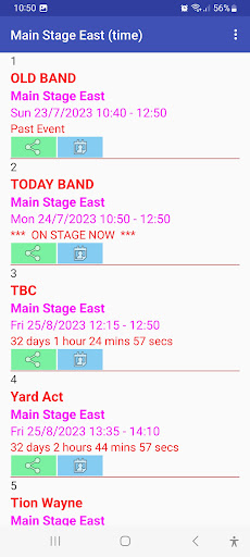 Reading Festival Stage Times Screen 3